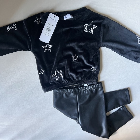 NWT Splendid Black Star-Studded Ensemble - Picture 1 of 3